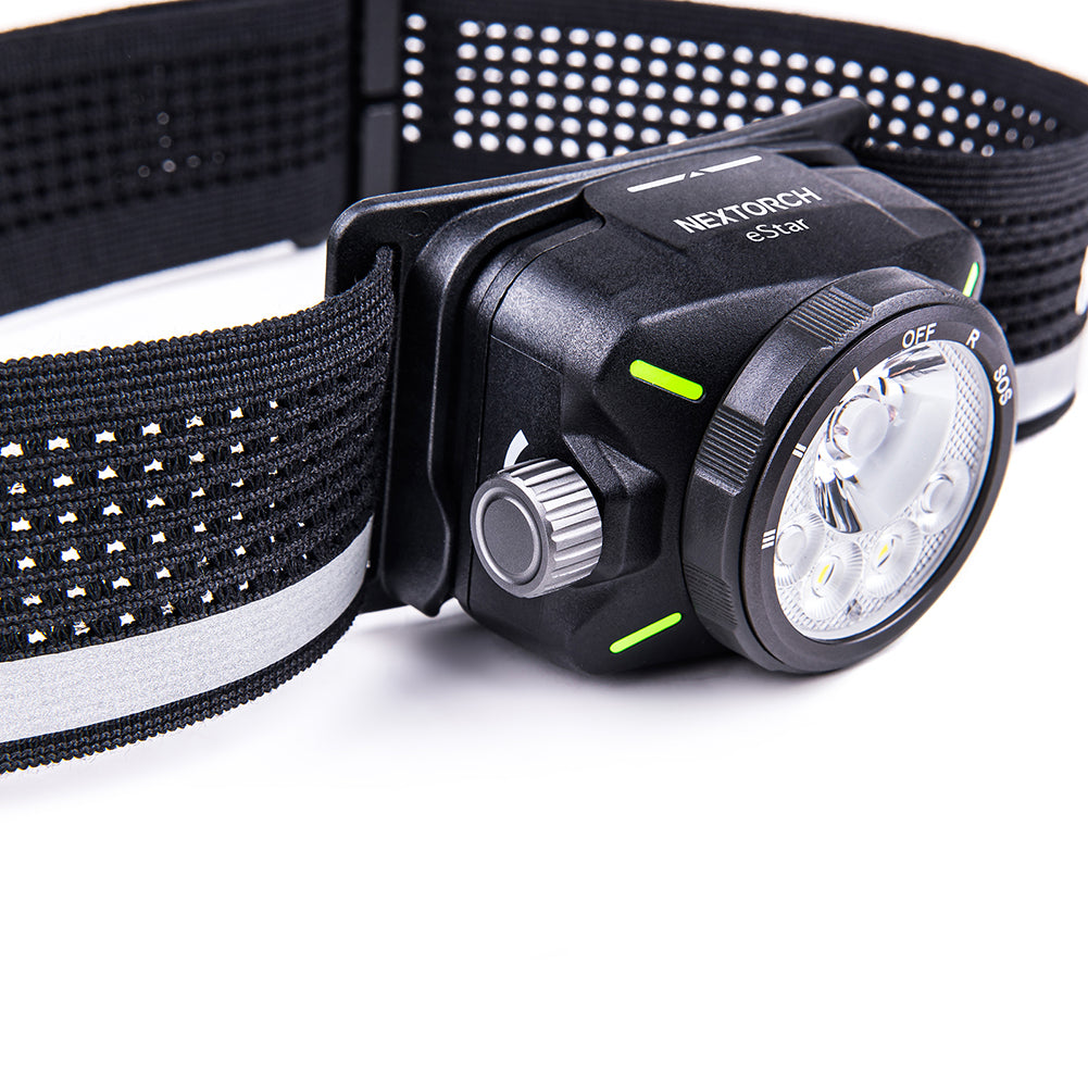 The NEXTORCH eStar is a lightweight, high-performance headlamp engineered for demanding environments.&nbsp;With a dual-beam output of up to 1300 lumens and multiple light modes including spot, flood, red light, and SOS, the eStar ensures optimal visibility in a wide range of tasks—from night trekking to emergency response. www.defenceqstore.com.au