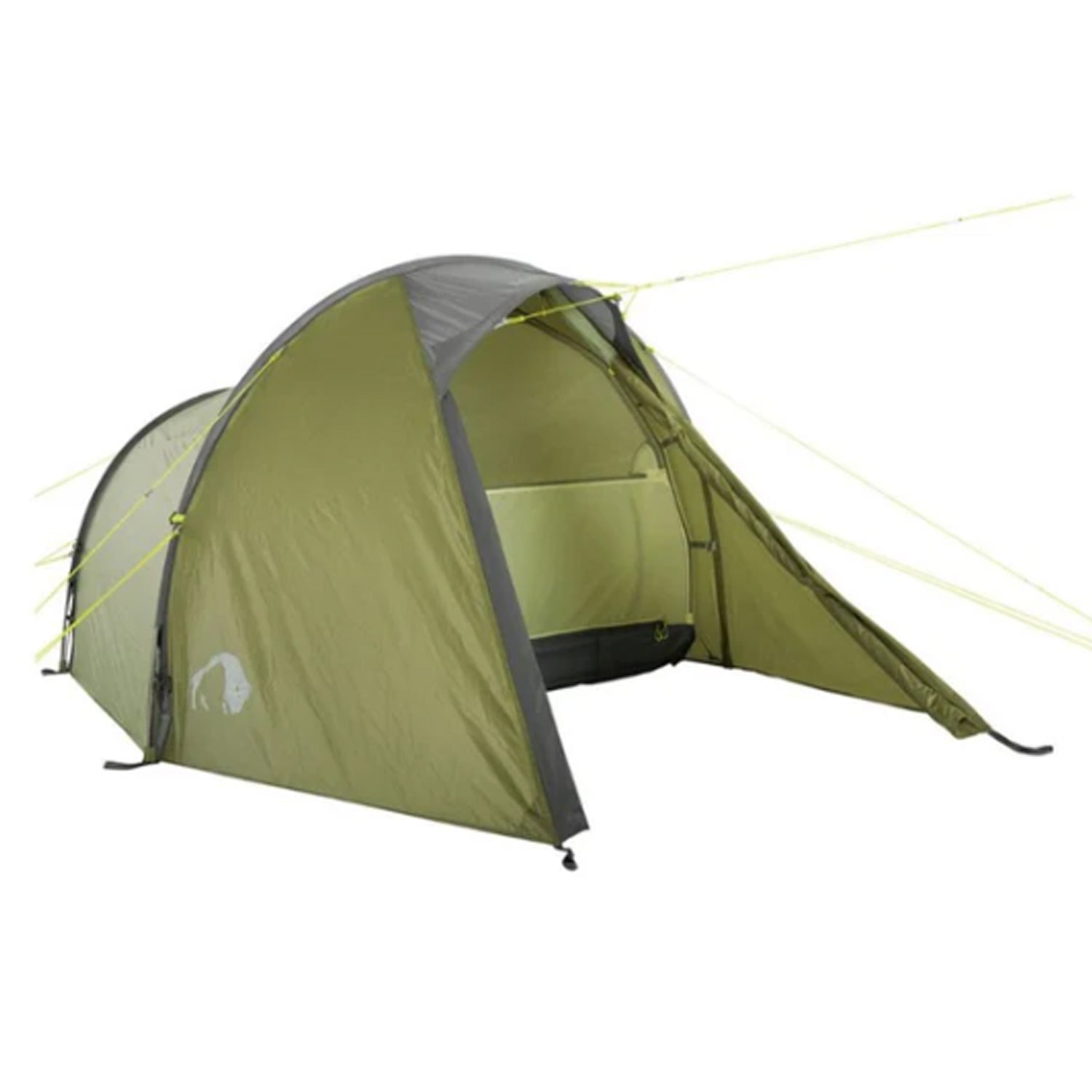 Sturdy 3-person tent in tunnel construction with two pole arches, waterproof sealed seams and front entrance through the vestibule. www.defenceqstore.com.au