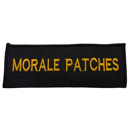 Enhance your uniform with a sleek and professional touch, thanks to our Custom Embroidered RAN &amp; Navy Cadets Name Tag. Featuring striking gold lettering on a bold black background with a convenient plain or velcro backing, these tags are meticulously crafted in 145mmx 55mm size and come in elegant Upper Case font by default. Elevate your style and represent your unit with pride! www.defenceqstore.com.au