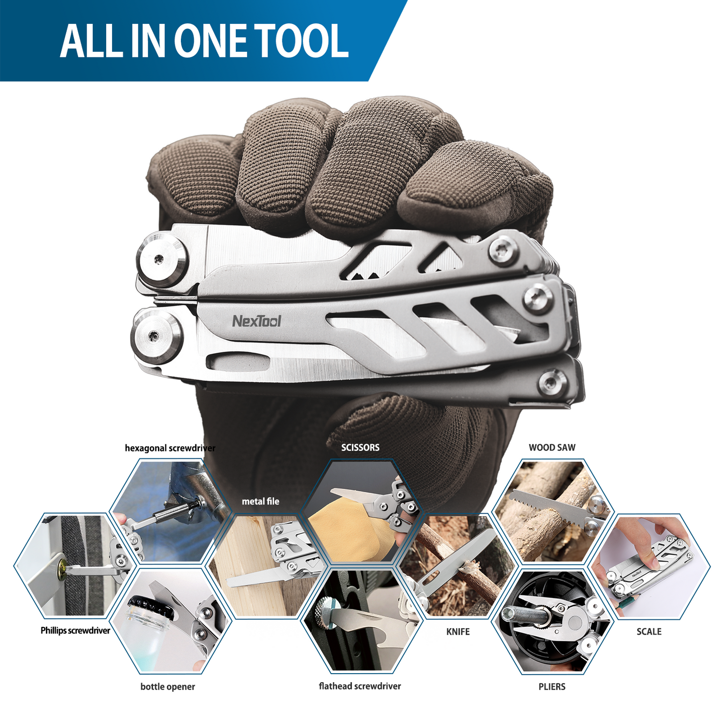 The NexTool Flagship Pro is a refined and heavy-duty multi-tool engineered for professional and everyday use. Designed for strength, precision and reliability, it combines essential cutting, gripping and fastening tools into a durable folding platform suitable for fieldwork, outdoor use and workshop tasks. www.defenceqstore.com.au