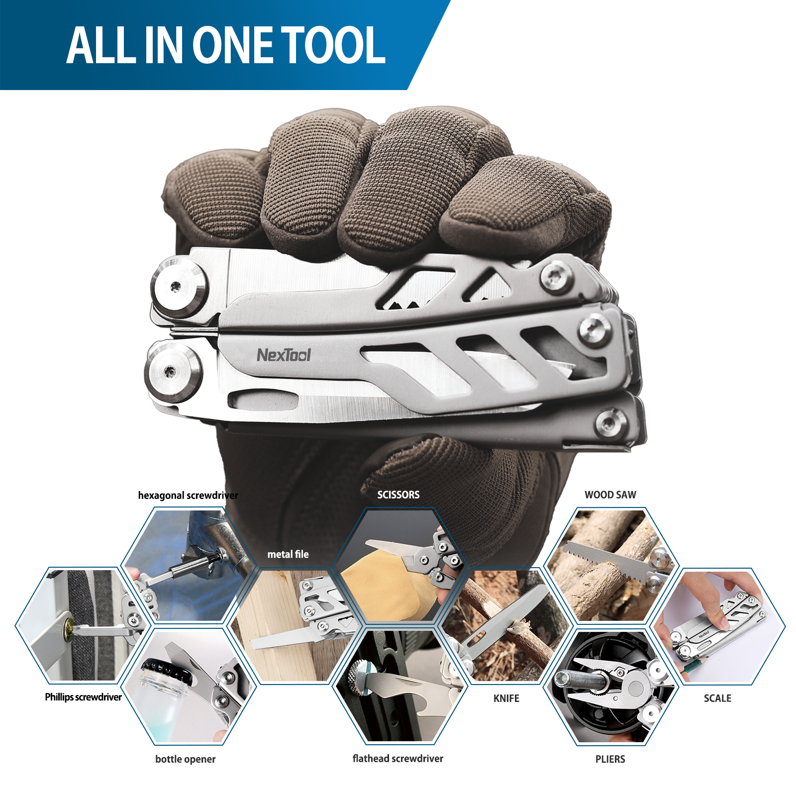 The NexTool Flagship Pro is a refined and heavy-duty multi-tool engineered for professional and everyday use. Designed for strength, precision and reliability, it combines essential cutting, gripping and fastening tools into a durable folding platform suitable for fieldwork, outdoor use and workshop tasks. www.defenceqstore.com.au