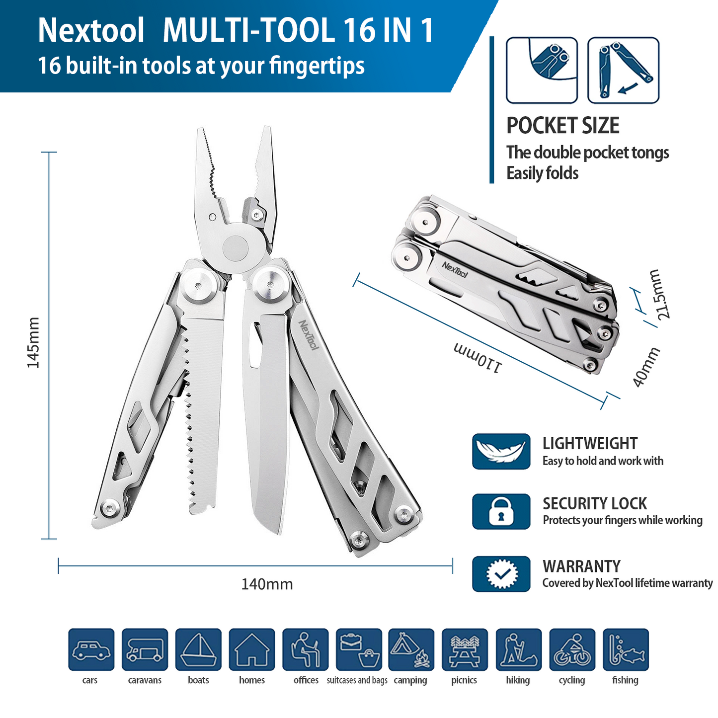 The NexTool Flagship Pro is a refined and heavy-duty multi-tool engineered for professional and everyday use. Designed for strength, precision and reliability, it combines essential cutting, gripping and fastening tools into a durable folding platform suitable for fieldwork, outdoor use and workshop tasks. www.defenceqstore.com.au