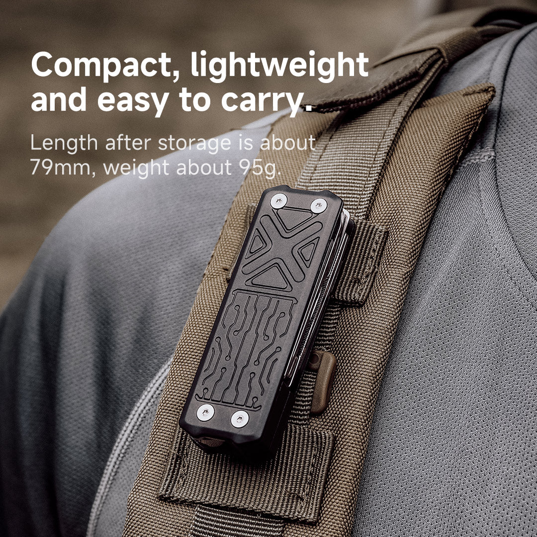 The NexTool Pocket Tool E1 is engineered as a minimalist everyday carry solution for users who require compact functionality without bulk. Designed for portability and quick deployment, the E1 integrates essential tools into a slim stainless steel format suitable for pocket, keychain or kit carry. www.defenceqstore.com.au