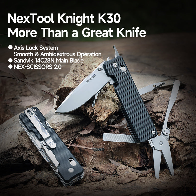 The NexTool Knight K30 is a compact folding EDC knife engineered for practicality, portability and everyday reliability. Designed with a clean profile and durable construction, it provides dependable cutting performance in a lightweight format suitable for daily carry. www.defenceqstore.com.au