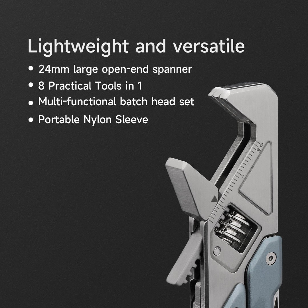 The NexTool Light Wrench W2 is engineered as a lightweight and compact fastening tool built for portability without sacrificing performance. Designed with a precision adjustable jaw mechanism, it provides secure grip across a range of fastener sizes while maintaining a slim profile suitable for carry kits and small tool setups. www.defenceqstore.com.au