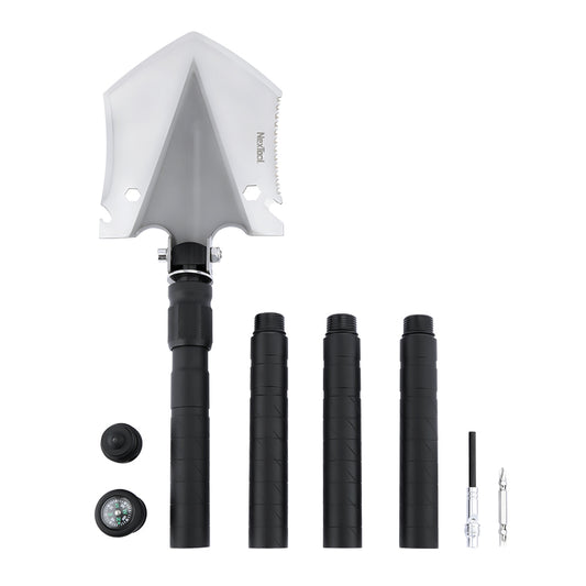 The NexTool Multi-Functional Detachable Shovel is engineered as a versatile outdoor tool system built for durability, portability and adaptability. Designed with a modular detachable handle system, it allows compact storage while delivering full-length functionality when assembled. www.defenceqstore.com.au