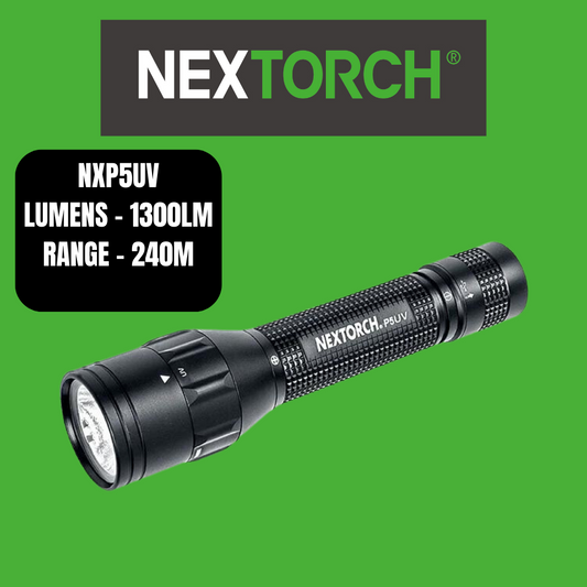 If you want less light for objects in the immediate distance, you can simply dim the P5R down. In addition, the P5R hunting torch also has an SOS mode: In the event of an accident, this LED torch lights up the international SOS signal completely automatically; activating it once is enough! www.defenceqstore.com.au
