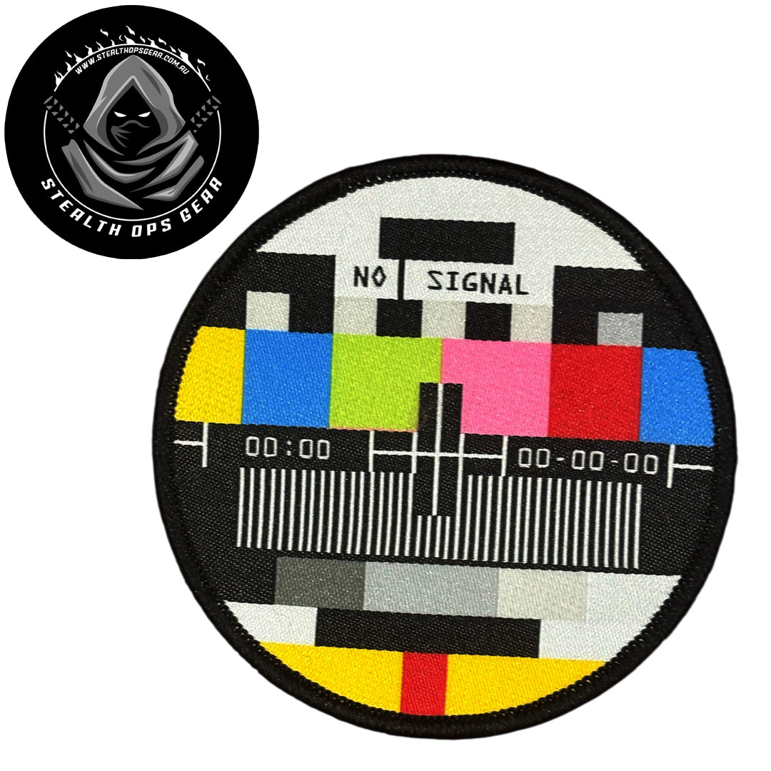 Unleash your creativity with the No Signal Circle Embroidery Patch Hook &amp; Loop Stealth Ops Gear! Measuring 8cm and featuring a beautifully embroidered design and secure hook &amp; loop backing, this patch is a must-have for any collector. www.defenceqstore.com.au