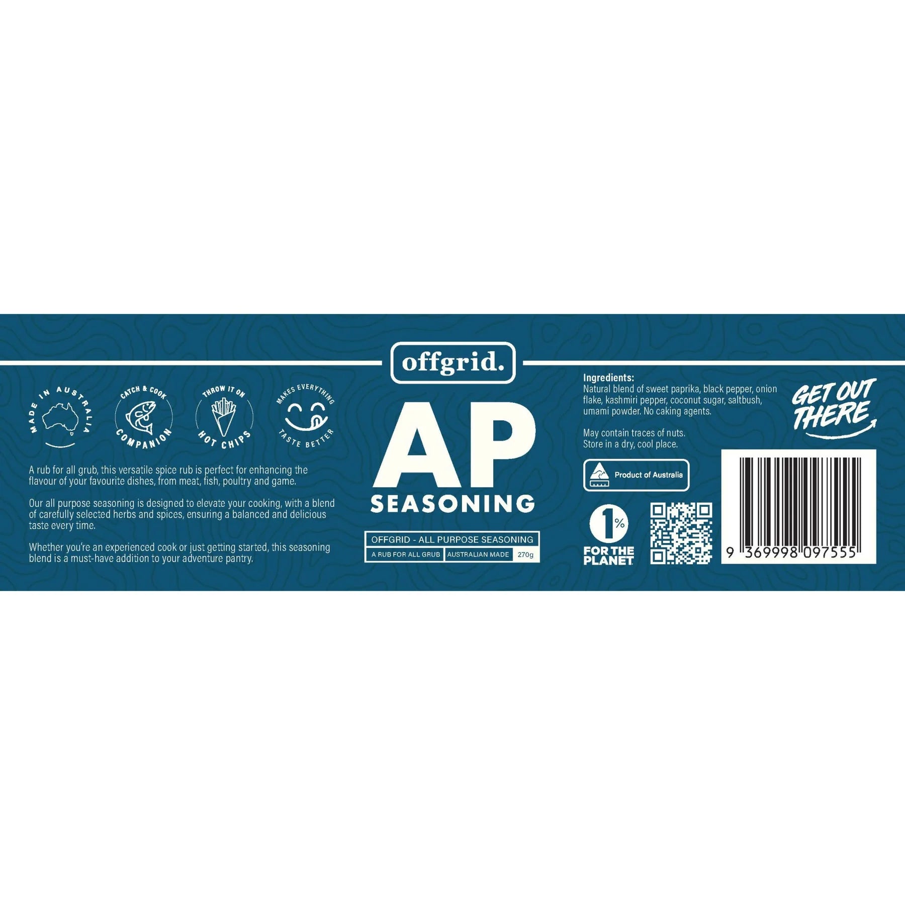 Our All purpose seasoning is designed to elevate your cooking with a blend of carefully selected herbs and spices, ensuring a balanced and delicious taste every time. Whether you’re an experienced cook or just getting started, this seasoning blend is a must-have addition to your adventure pantry. www.defenceqstore.com.au