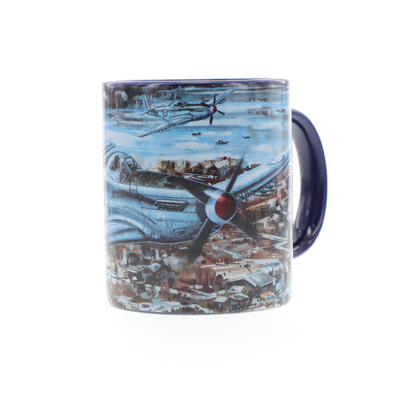 With only 1000 mugs available worldwide, it is a rare find. The mug showcases Drew Harrison's masterpiece, "Cutting the Lines," along with a schematic of the aircraft in the base. Made from durable ceramic with an easy-grip handle and scratch-resistant finish, this mug is perfect for enjoying both hot and cold beverages. www.defenceqstore.com.au