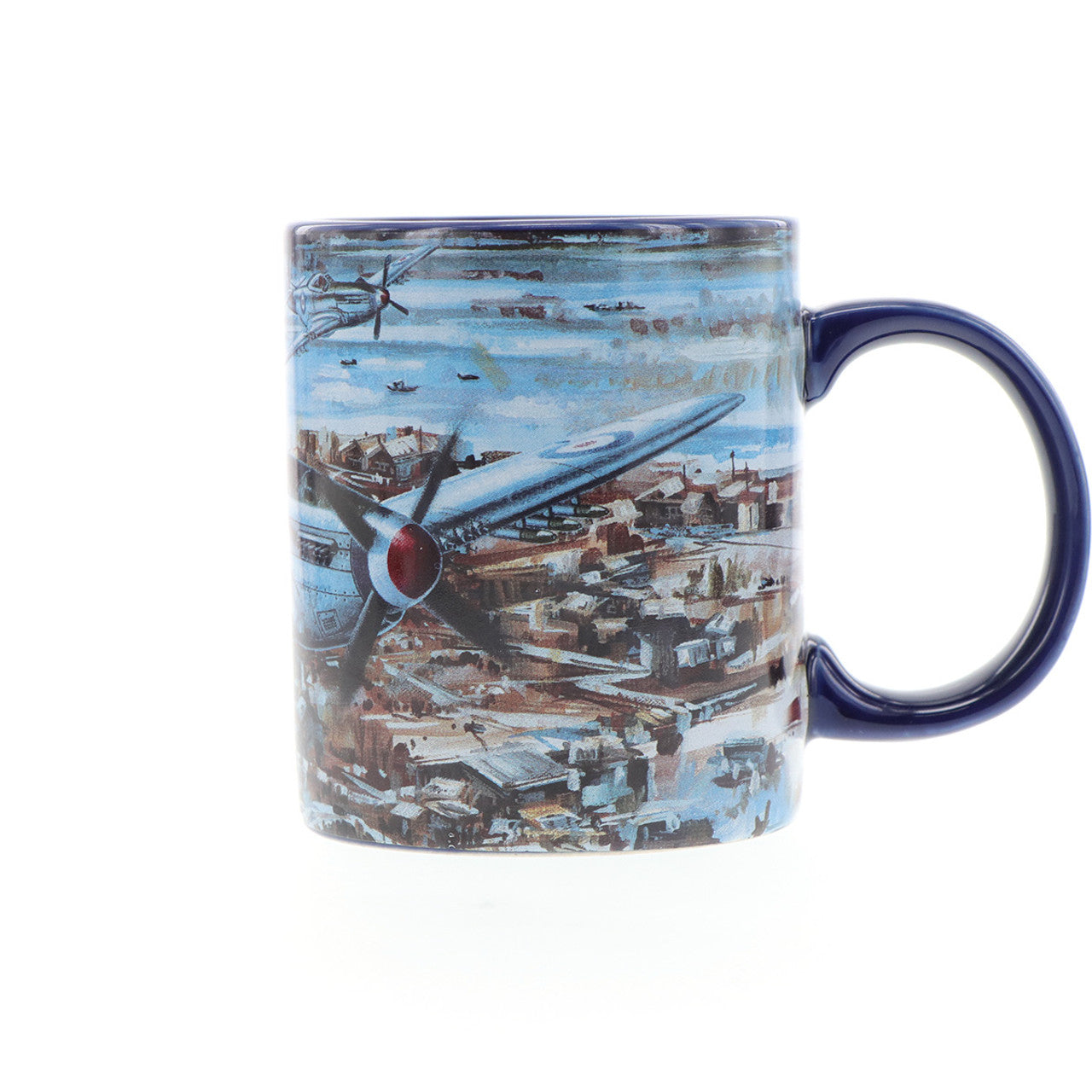 With only 1000 mugs available worldwide, it is a rare find. The mug showcases Drew Harrison's masterpiece, "Cutting the Lines," along with a schematic of the aircraft in the base. Made from durable ceramic with an easy-grip handle and scratch-resistant finish, this mug is perfect for enjoying both hot and cold beverages. www.defenceqstore.com.au