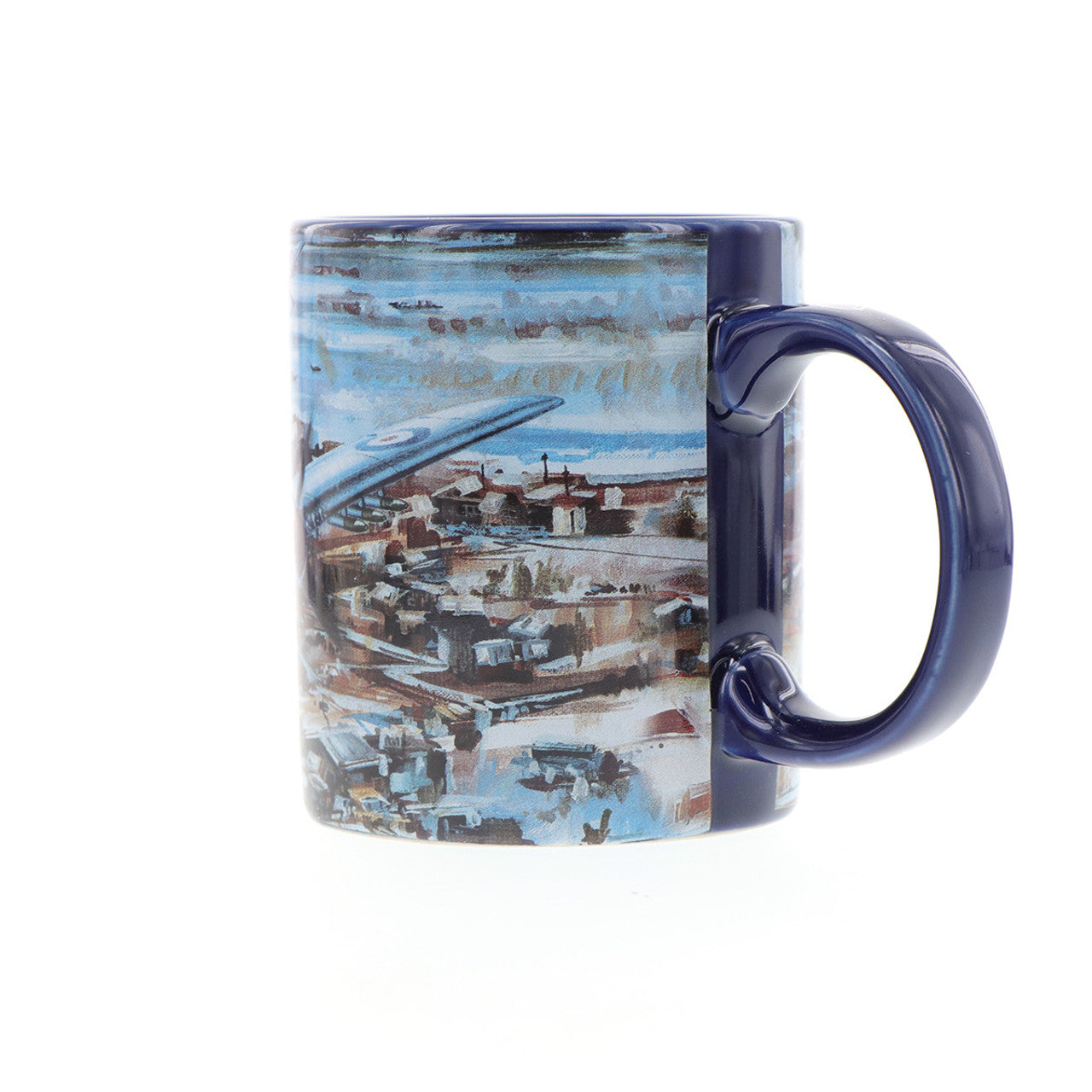 With only 1000 mugs available worldwide, it is a rare find. The mug showcases Drew Harrison's masterpiece, "Cutting the Lines," along with a schematic of the aircraft in the base. Made from durable ceramic with an easy-grip handle and scratch-resistant finish, this mug is perfect for enjoying both hot and cold beverages. www.defenceqstore.com.au