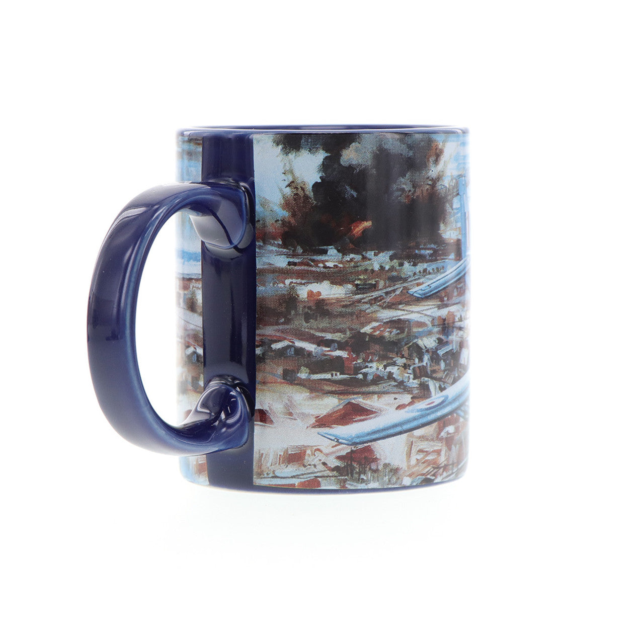 With only 1000 mugs available worldwide, it is a rare find. The mug showcases Drew Harrison's masterpiece, "Cutting the Lines," along with a schematic of the aircraft in the base. Made from durable ceramic with an easy-grip handle and scratch-resistant finish, this mug is perfect for enjoying both hot and cold beverages. www.defenceqstore.com.au