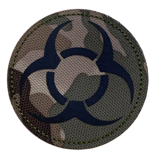 Unleash your passion and make a bold statement with the Biohazard Laser Cut Patch Multicam Hook &amp; Loop. Measuring at 7cm, this patch features a striking design that will surely appeal to the senses. With both hook and loop backing provided, it's easy to add to your gear and make a powerful statement. Order yours now and make a statement that can't be ignored! www.defenceqstore.com.au