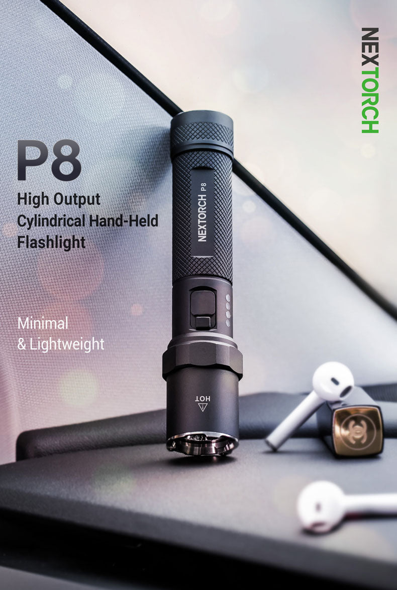 The featherweight P8 achieves real 1,300 ANSI lumens and a proud range of 240 metres. The extra-strong rechargeable battery has power for up to 60 hours of light without a break. This practical all-round torch is charged via a built-in USB-C port. www.defenceqstore.com.au