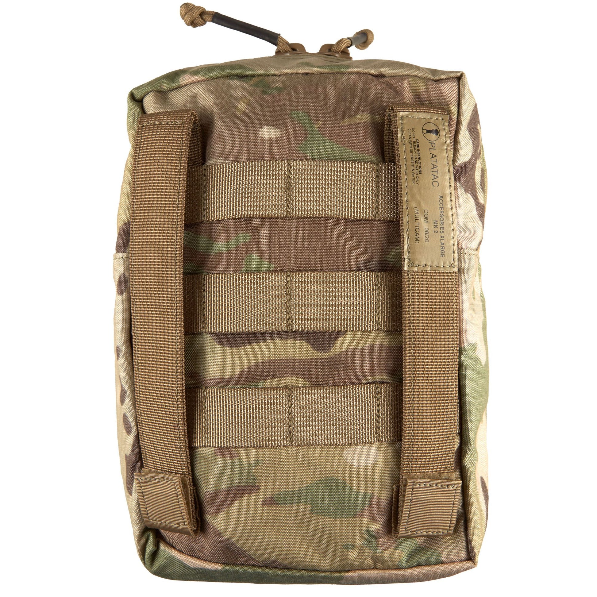 The Platatac Accessories Extra Large Mk2 Pouch is designed as a general purpose utility pouch to stow additional essential items. With internal elastic loops and mesh pocket and an external large flat zippered pocket on the front www.defenceqstore.com.au