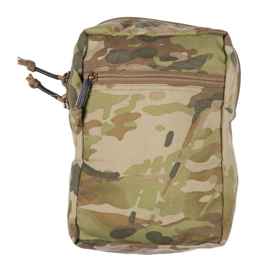 The Platatac Accessories Extra Large Mk2 Pouch is designed as a general purpose utility pouch to stow additional essential items. With internal elastic loops and mesh pocket and an external large flat zippered pocket on the front. www.defenceqstore.com.au