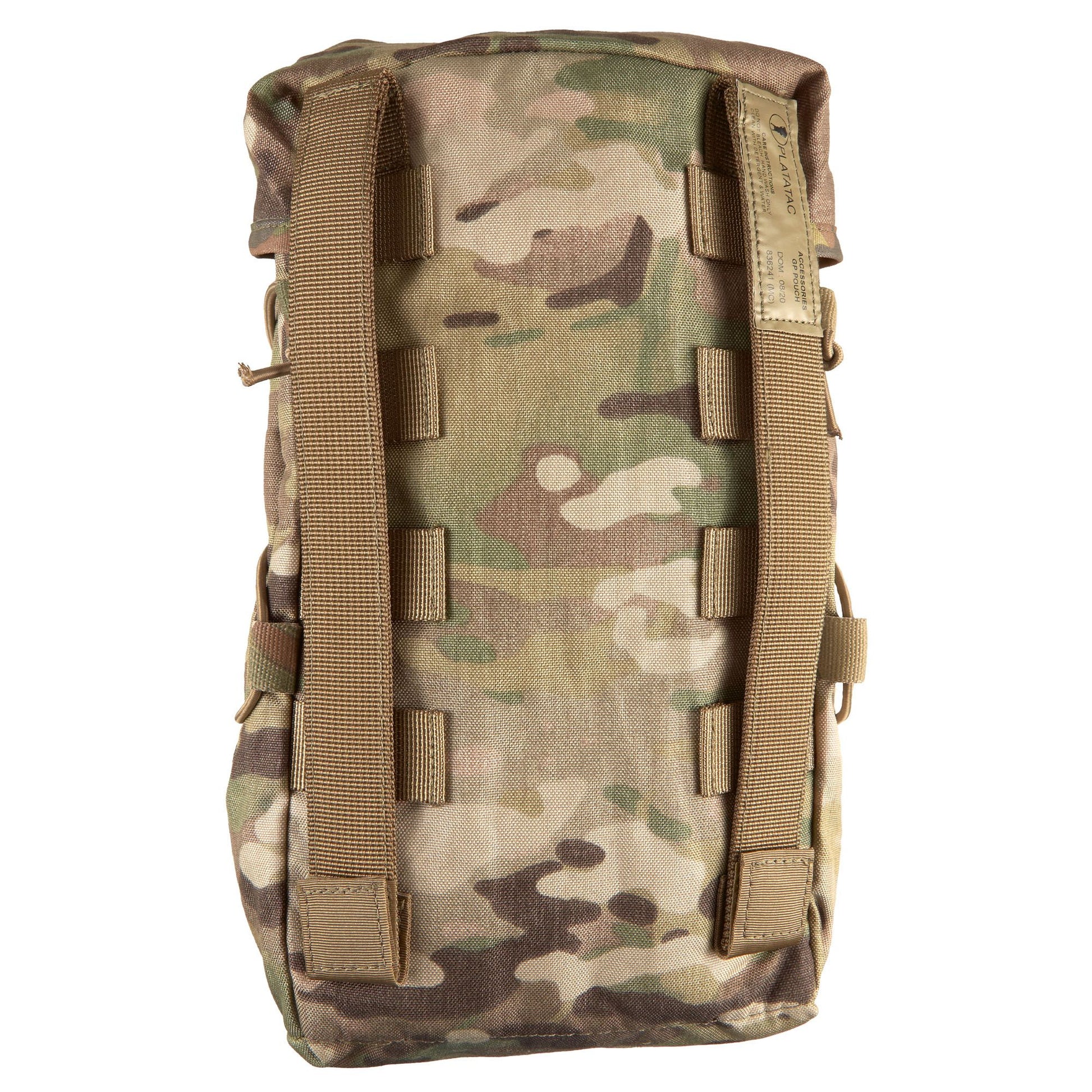 The Platatac Accessories GP pouch is a versatile general-purpose modular pouch that will securely store a variety of items. It features a fastex clip closure with a drawcord at the top of the pouch and has adjustable elastic shock cord retention on the outside to cinch the pouch down. www.defenceqstore.com.au