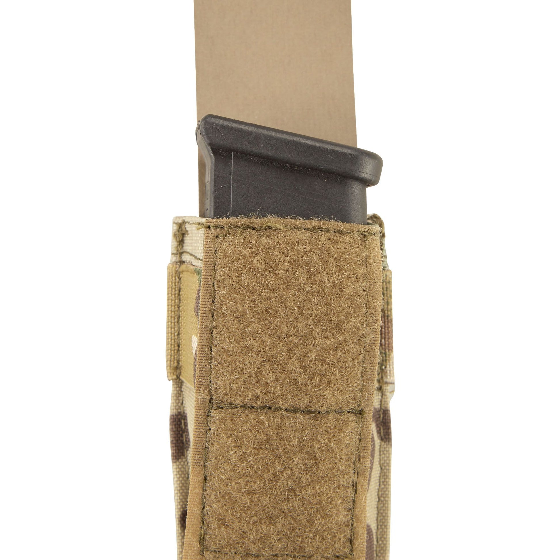 The PLATATAC HW Single Pistol Mag pouch is a durable yet ultra lightweight option to carry a one single or double-stack pistol magazine. At one PALS column wide, it easily attaches via MOLLE to a range of belts and vests. www.defenceqstore.com.au