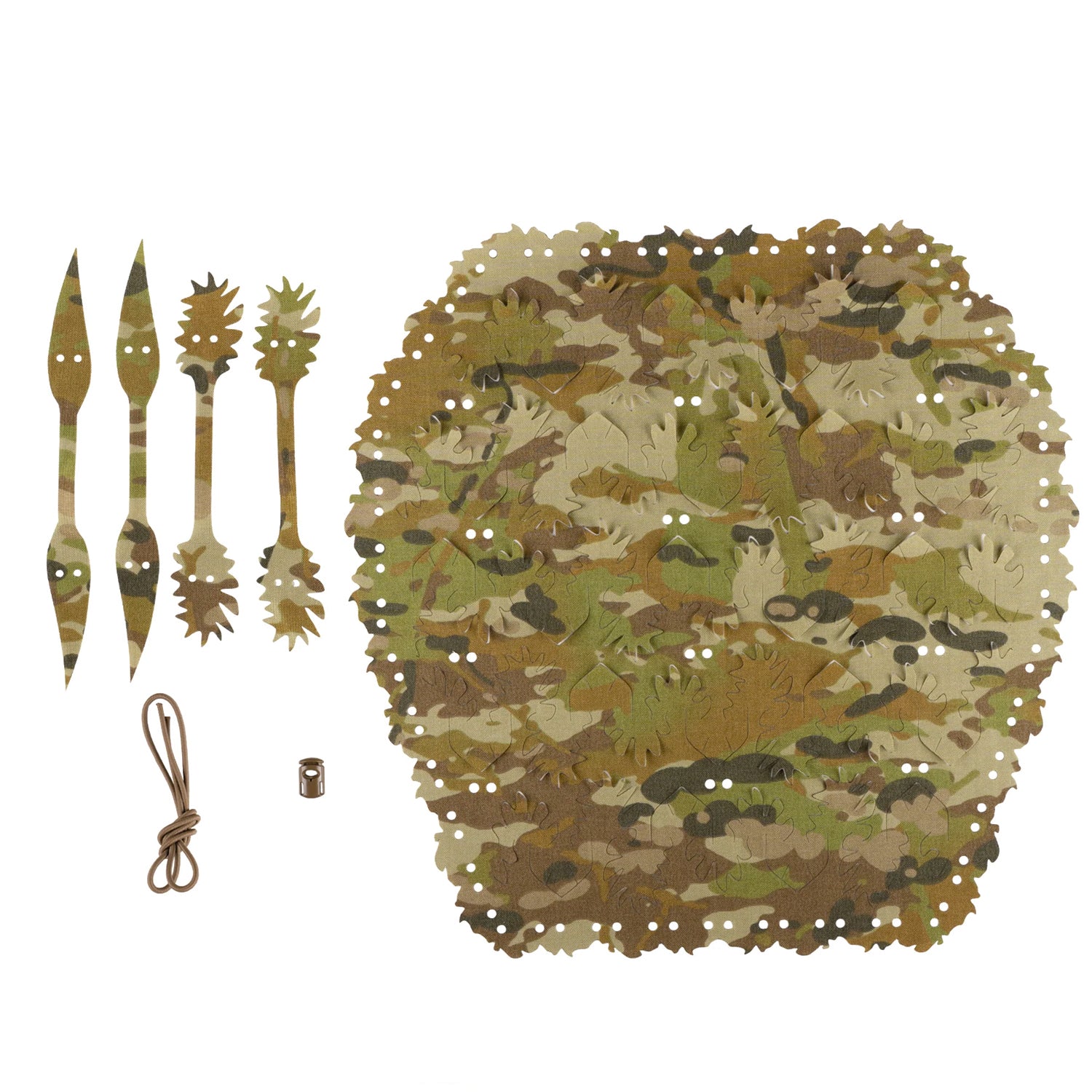 The laser cut Platatac Cam Net Helmet Cover kit in TFP is AMCU cohesive and primarily designed to break up the shape of the ADF issue Team Wendy EXFIL helmet but is also compatible with Ops-Core and Airframe helmets. www.defenceqstore.com.au