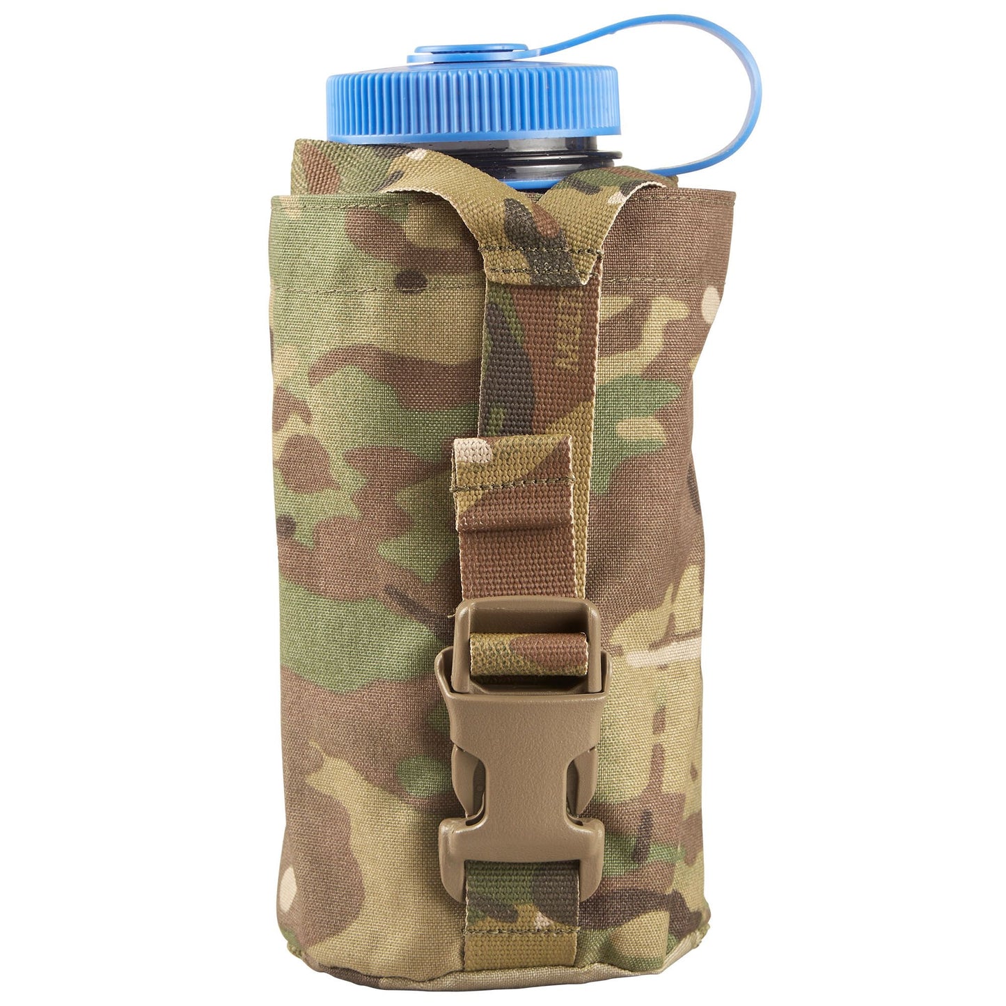 The Nalgene Bottle Pouch is designed to hold a 32oz wide or narrow mouth Nalgene bottle with a titanium cup, a 1L flask. It features a Y style strap with an ITW side release buckle to secure the bottle. www.defenceqstore.com.au