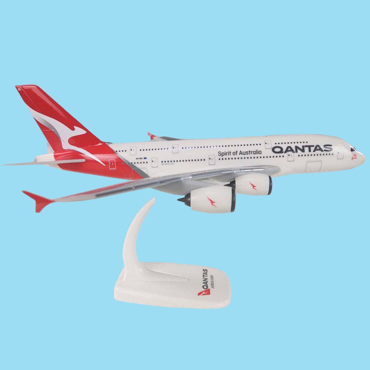 Command your display with this magnificent 1/250 scale A380 from PPC, showcasing Qantas's contemporary new livery on the world's largest passenger airliner. This expertly crafted collectible merges cutting-edge design with aviation's most iconic wide-body aircraft, rendered with exceptional detail and authenticity.  www.defenceqstore.com.au