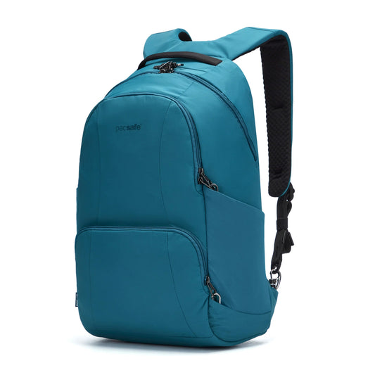 Explore foreign cities and local gems with your essentials protected in a classic anti-theft backpack, now available in ECONYL. Featuring proven anti-theft security to keep you confident in new environments, it has 25 generous litres of space with smart internal compartments for a laptop, notebook and more. www.defenceqstore.com.au