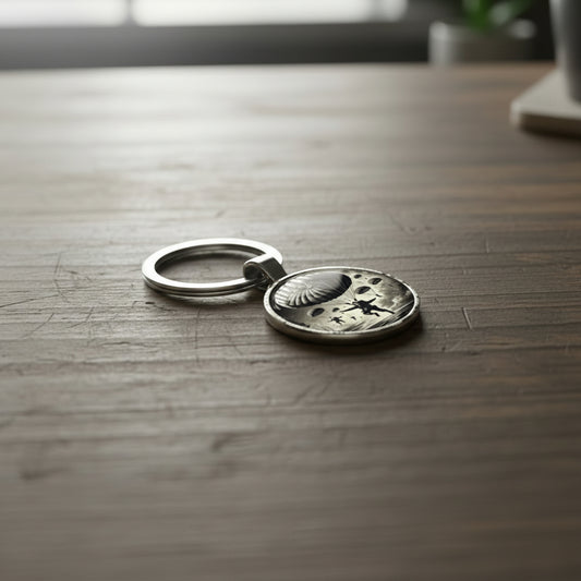 Carry a piece of airborne pride with this striking full-colour Paratroopers Keyring. Featuring an iconic incoming paratroopers design, it's the perfect way to honour those who serve with courage and precision. Compact yet impactful, this distinctive keyring lets you display your admiration wherever you go. A meaningful accessory for supporters, veterans, and enthusiasts alike. www.defenceqstore.com.au