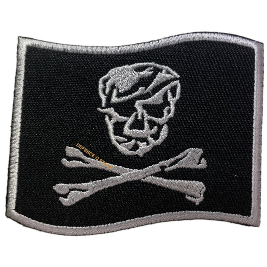 Experience the power and beauty of the Pirate Flag Embroidery Velcro Backed Morale Patch, available in a perfect 8x6.5cm size. The HOOK AND LOOP BACKED PATCH is a unique touch provided for added convenience. Get yours today and showcase your style and passion! www.defenceqstore.com.au