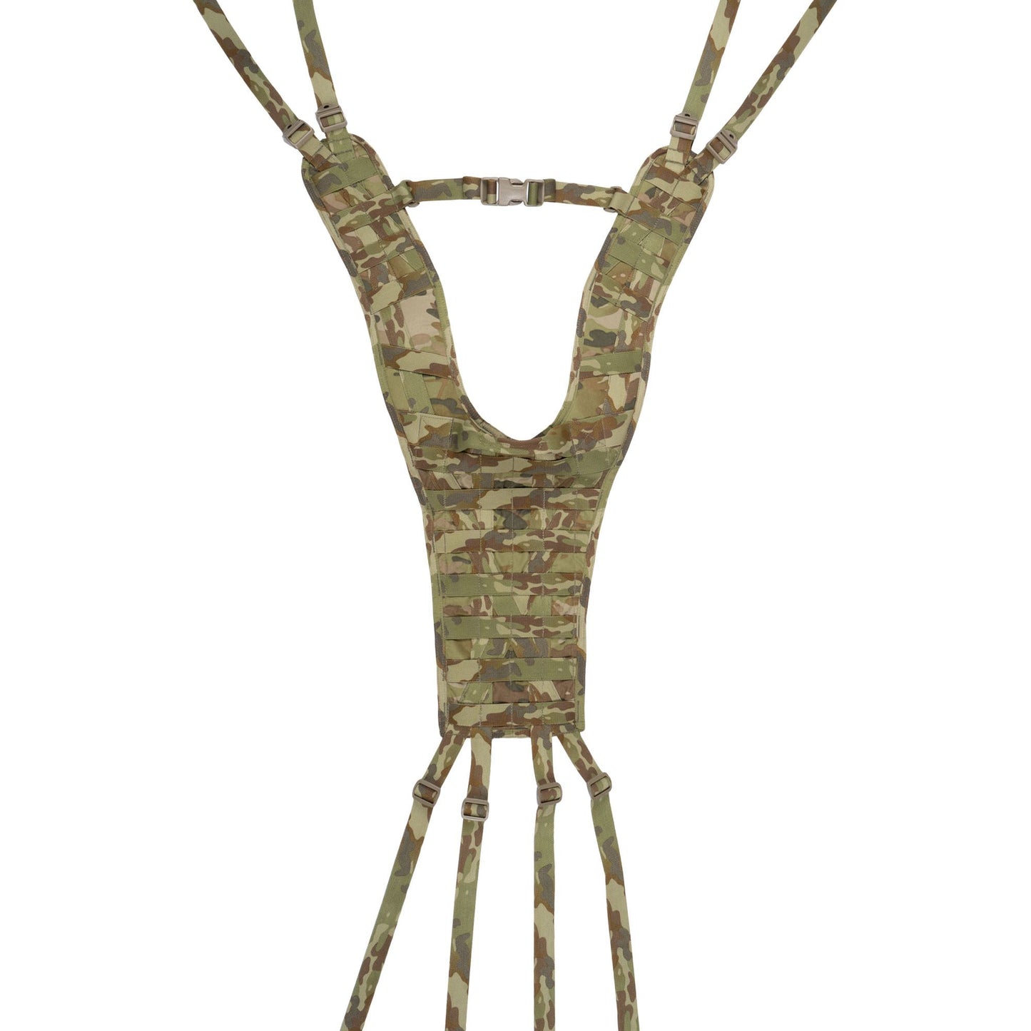 The Platatac Modular Spec Harness allows for greater comfort and versatility than other belt rig harnesses. The shoulder pads are wider and thinner to provide greater comfort when using a pack and connects to your belt in 8 places allowing for greater stability when running and crawling. www.defenceqstore.com.au