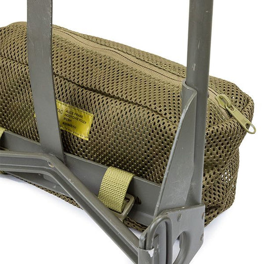 The ALICE frame hootchie pouch is made from heavy duty mesh and designed to attach to the bottom of an Alice Frame(sold separately) behind the kidney pad. www.defenceqstore.com.au
