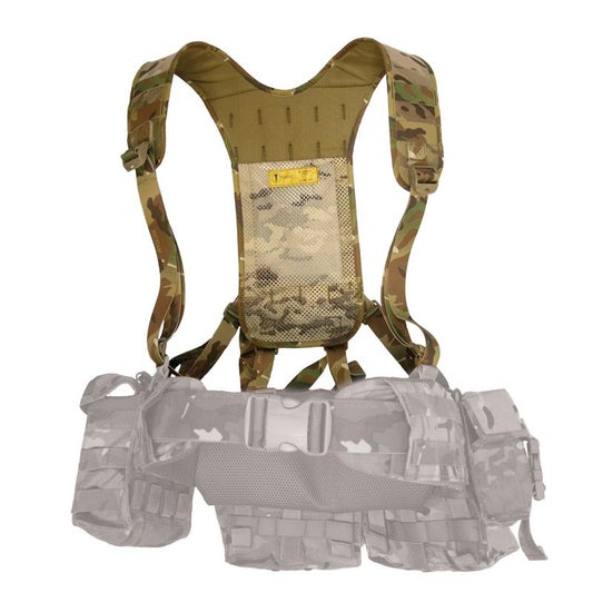 The harness has 3mm foam padding sandwiched between 500 Denier nylon for comfort, whilst not adding excess layers that will cause discomfort when worn under armour or pack straps. www.defenceqstore.com.au