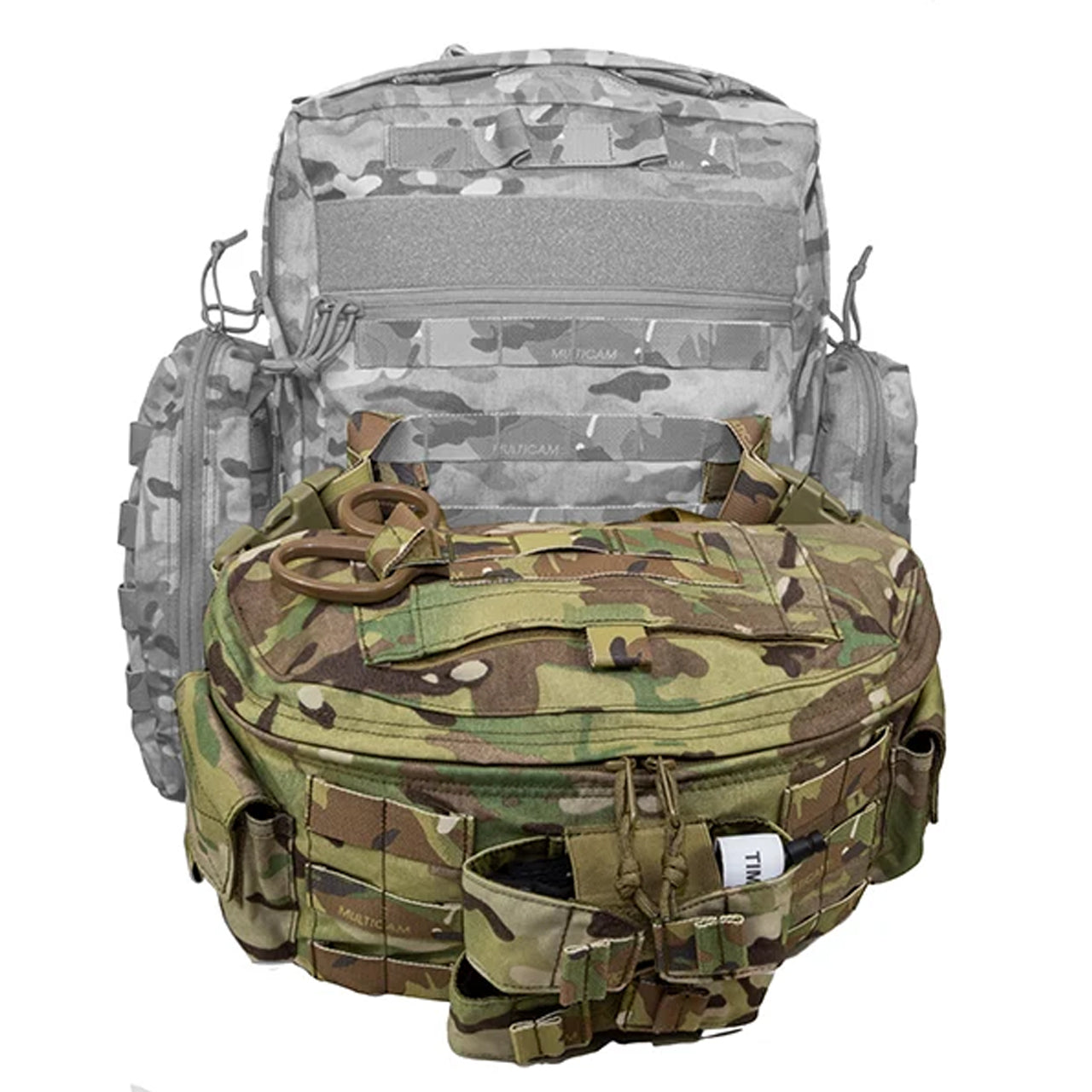 The Delta Medic Pack 2&nbsp; is a reduction in size from our Kilo Medic pack. The Delta Medic was designed to be a lightweight and smaller option, so as not to suck up room, when space is critical. The kit is designed to fit lifesaving essentials such as chest seals, airways, IV bags, dressings and a BVM. www.defenceqstore.com.au
