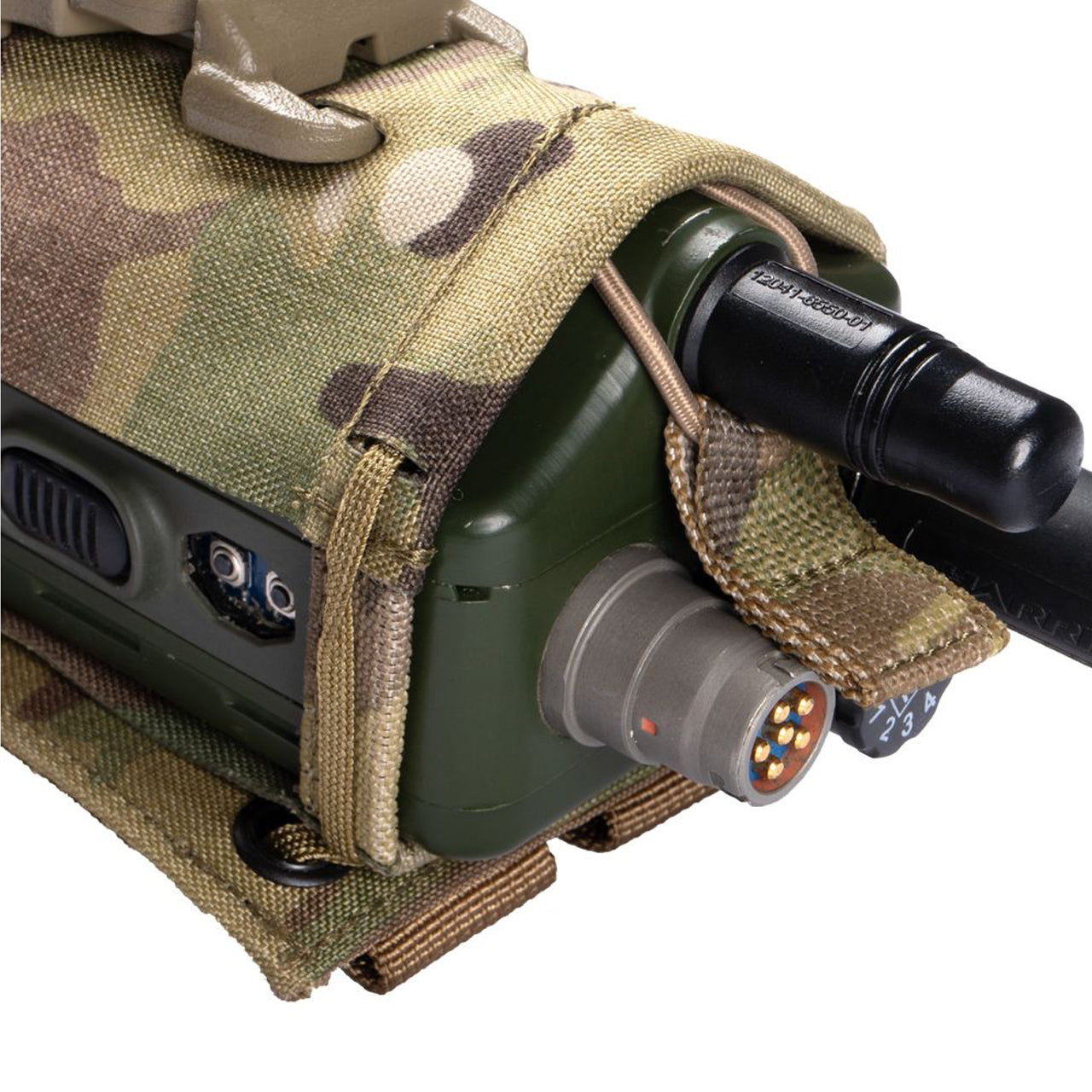 This pouch has been designed to securely hold an AN/PRC-152 Multiband Handheld Radio, with or without GPS module. The pouch has a drop-down feature for quick access to the screen and control panel of the radio without removing the radio. The zip at the bottom allows you to change out the battery quickly without having to disconnect any cables and head-sets. www.defenceqstore.com.au