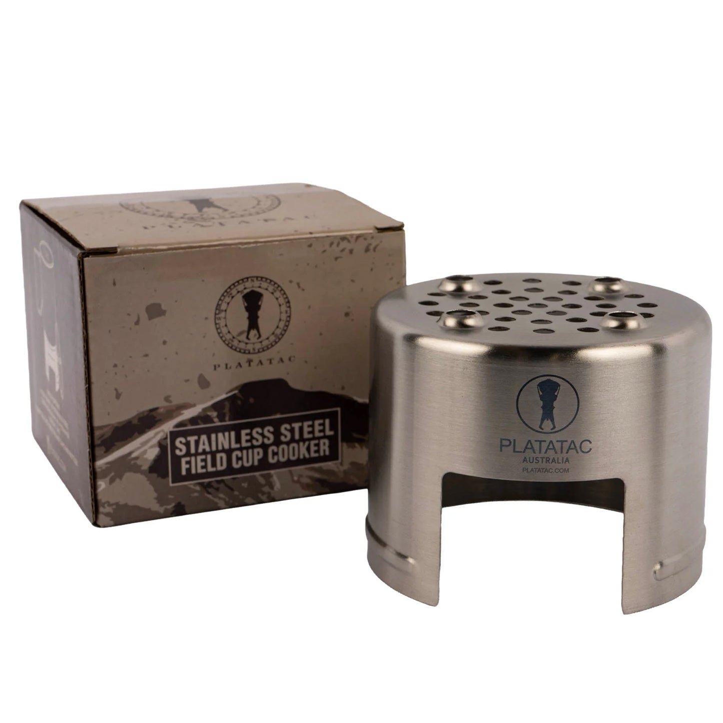 A compact, no-nonsense system for hot drinks, hydration, and sustainment in the field.

1 x Platatac Stainless Steel Field Cup

1 x Field Cup Cooker

1 x 1 Litre Rapid Fill Water Bottle

2 x sachets of Contact Coffee Co. coffee 
www.defenceqstore.com.au