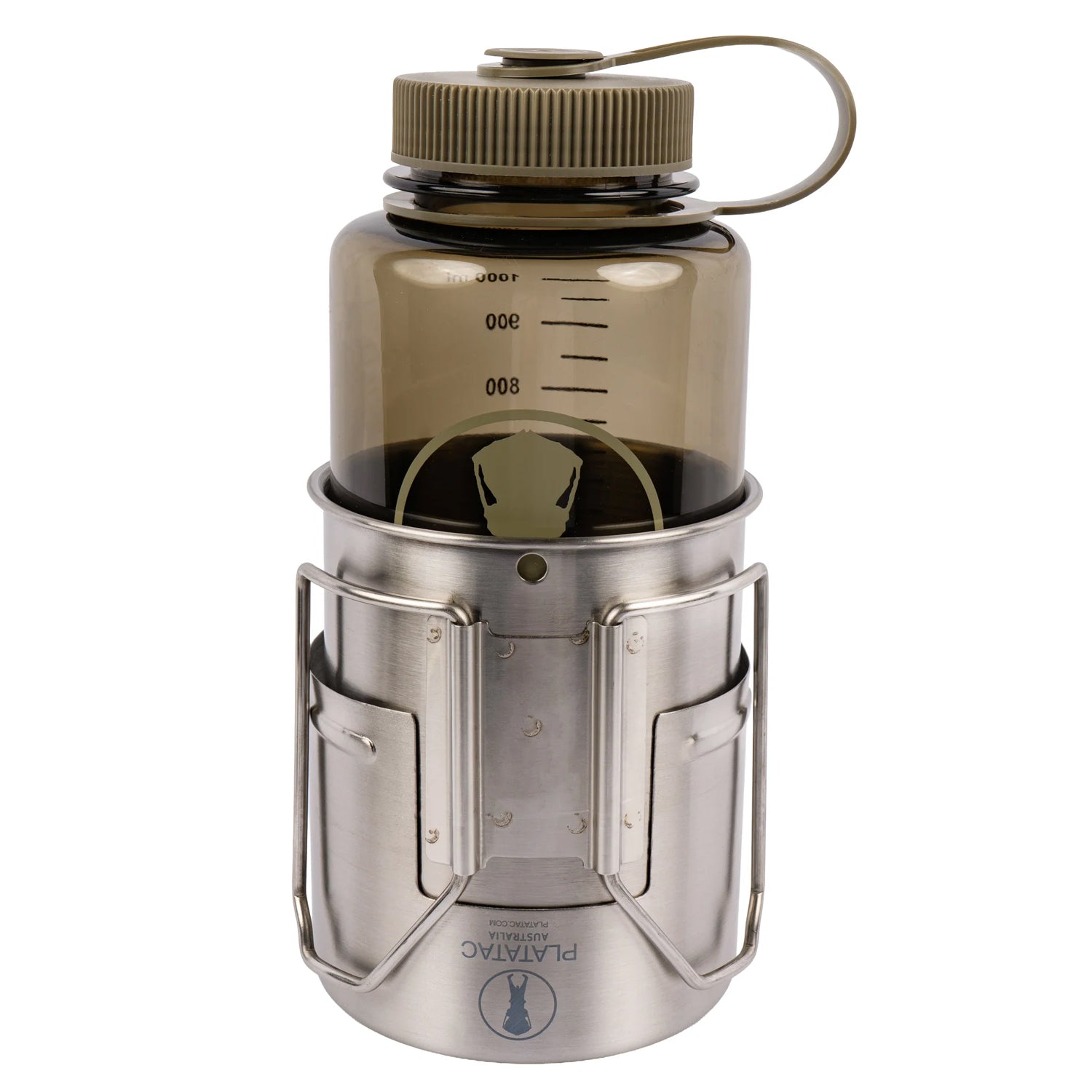 A compact, no-nonsense system for hot drinks, hydration, and sustainment in the field.

1 x Platatac Stainless Steel Field Cup

1 x Field Cup Cooker

1 x 1 Litre Rapid Fill Water Bottle

2 x sachets of Contact Coffee Co. coffee 
www.defenceqstore.com.au