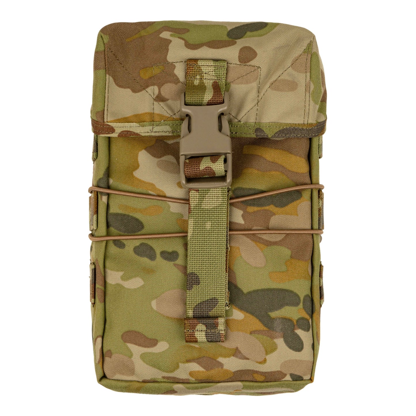 Sized to carry a full ration pack, 2-litre water bottle, or essential sustainment and cold weather items, the GP RATS 2L mounts securely to any PALS-compatible platform. It integrates particularly well with packs, providing clean, accessible external storage for equipment that needs to be reached quickly. www.defenceqstore.com.au