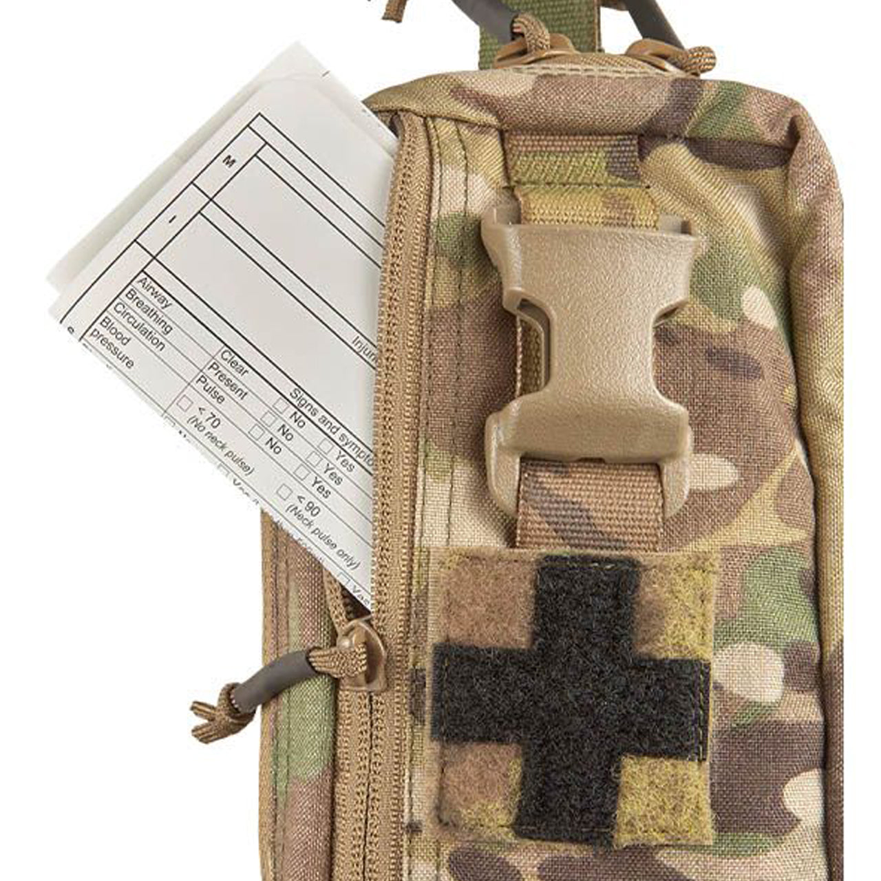 The Platatac Tear Away Med Pouch (TAMP) is a vertically mounted, compact, well laid out solution to store your individual first aid kit (IFAK), it can be mounted on any MOLLE/PALS platform and rapidly deployed in a matter of seconds for when you need it most. www.defenceqstore.com.au