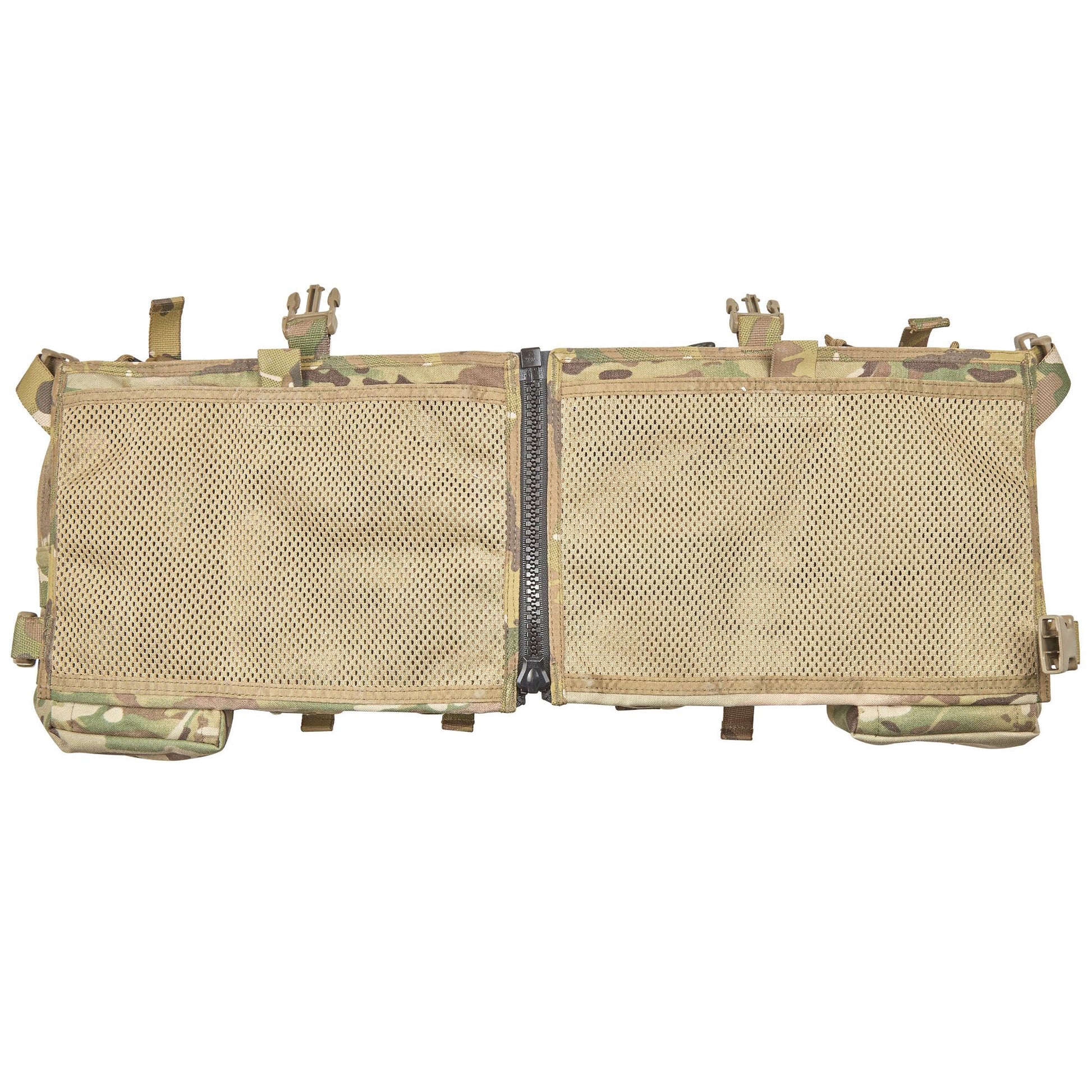 The PLATATAC VM load-bearing CAF MOD chest rig is an ambidextrous, general-purpose, no-frills, load carriage solution designed with flexibility and ease of use in mind.  It is designed to work as a standalone chest rig,or mounted to a plate carrier via quick release ITW clips. It features a large zipper in the middle for easy donning and doffing when wearing cold weather kit, or with armour. www.defenceqstore.com.au where the army shops