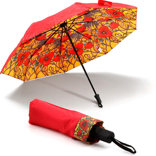 Stay dry and stay stylish with the Poppy Mpressions Compact umbrella. This perfectly compact and lightweight umbrella is a must-have accessory that you can easily carry in your handbag, backpack, or car. www.defenceqstore.com.au