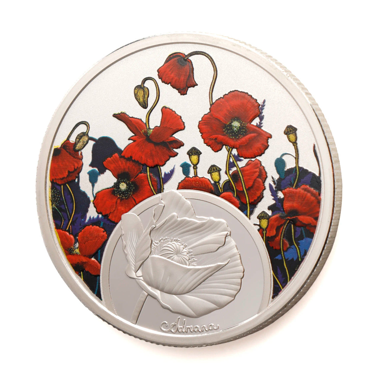 A striking medallion bringing together beautiful commemorative touches with stunning artwork to create a wonderful addition to any collection. Featuring the vibrant poppies from the moving painting by Australian artist Adriana Seserko, this beautiful medallion is a moving addition to any collection. www.defenceqstore.com.au