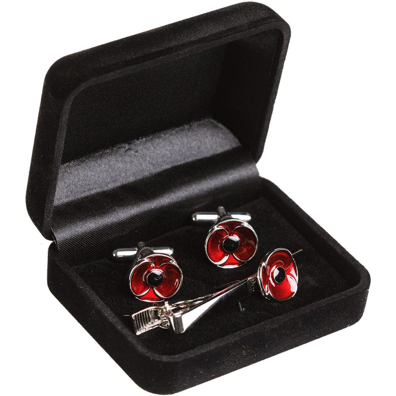 The Poppy Tie Bar and Cufflink Set is a beautiful set designed to bring remembrance to any occasion. This sensational set is not only a wonderful gift but also a collector's item that will leave a lasting impression. www.defenceqstore.com.au