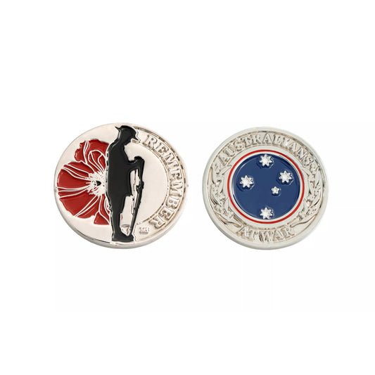 Introducing the Poppy Remember Penny - a touching tribute to the brave sacrifices of our soldiers. This limited edition coin is a must-have for collectors or those wanting to commemorate the service of Australia's men and women in uniform. www.defenceqstore.com.au