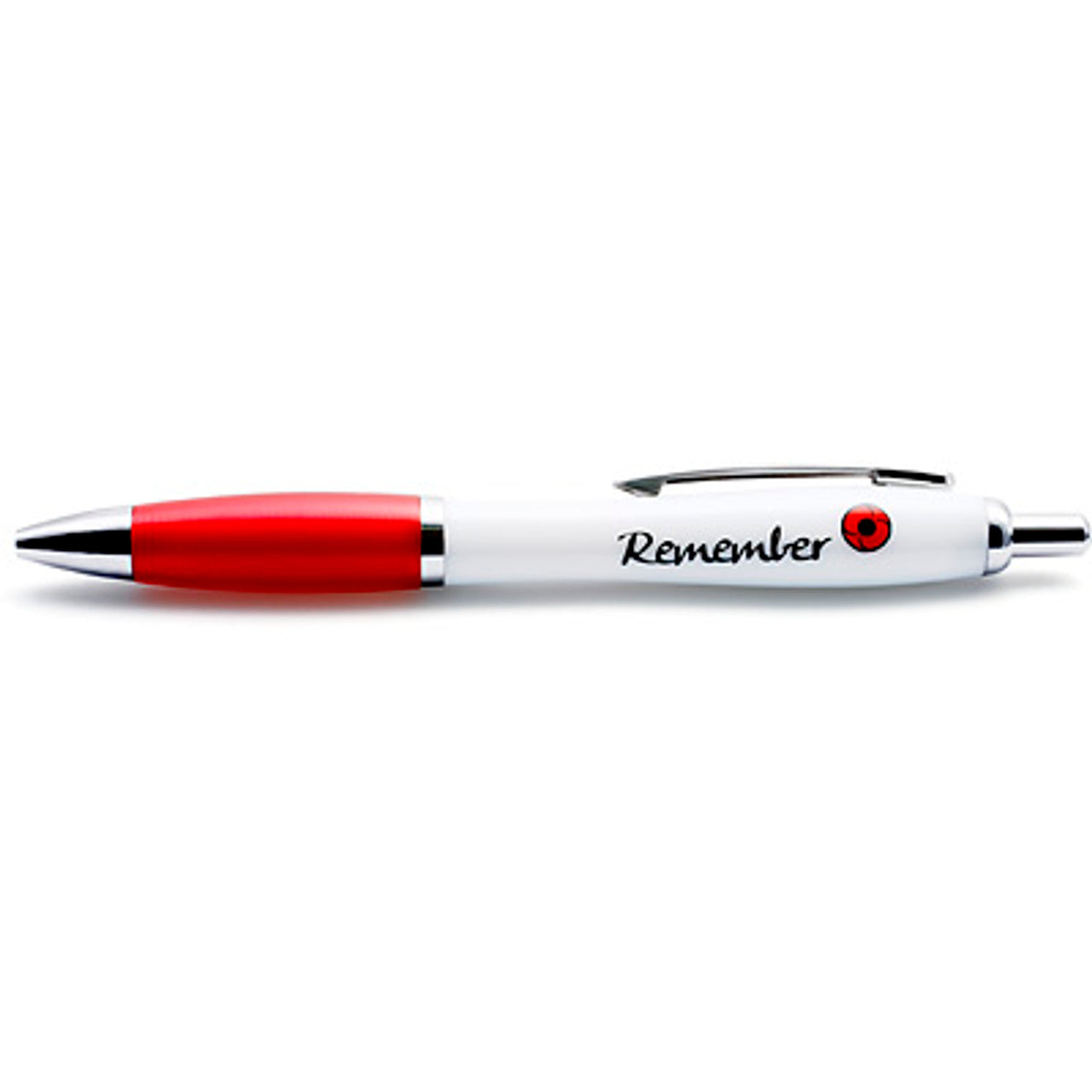 Made from durable white plastic with a metal clip, this pen is not only stylish but also built to last. It comes with standard refills, ensuring that you can continue using it for a long time. Add a touch of elegance to your writing experience with the Poppy Soft Grip Pen. www.defenceqstore.com.au