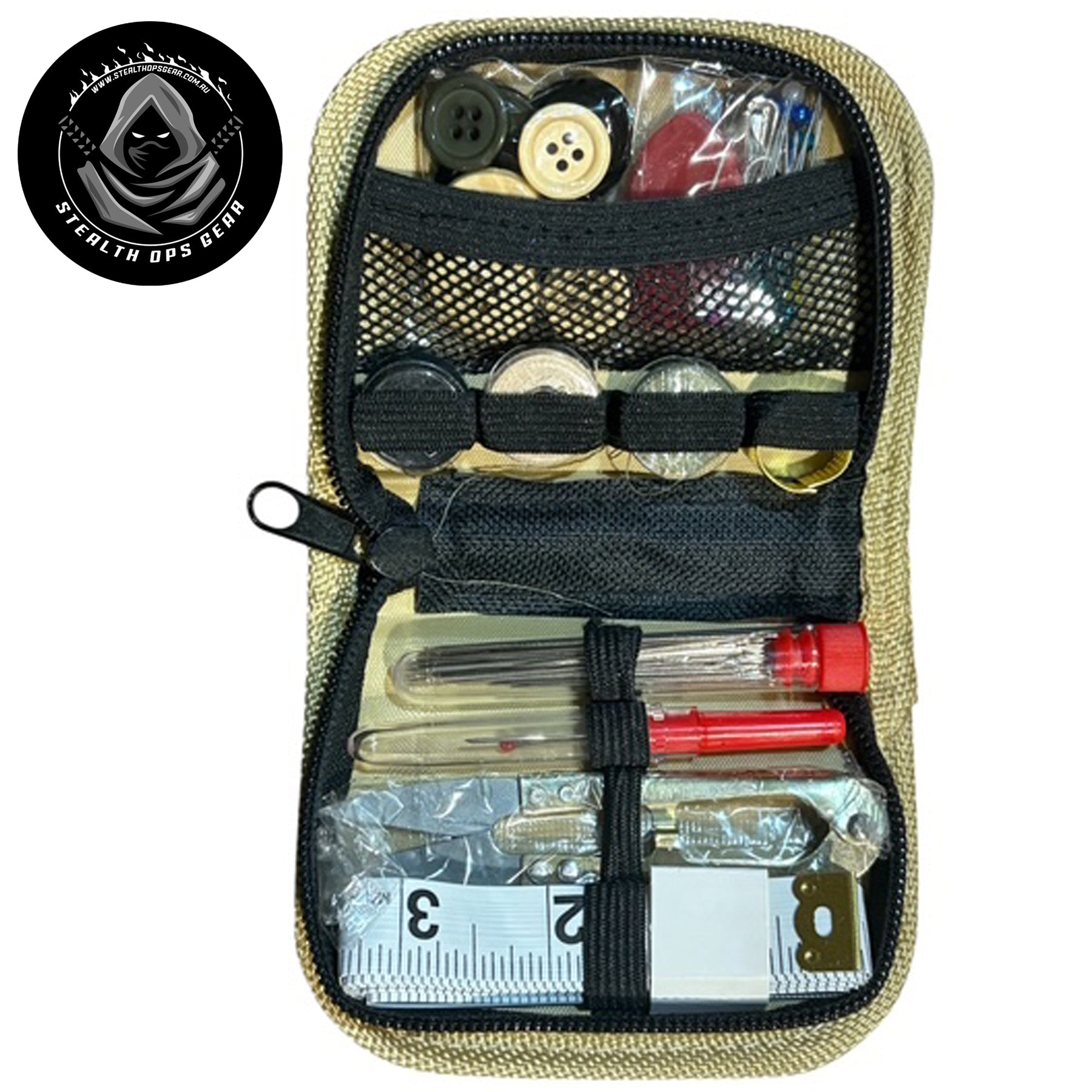 When your gear takes damage in the field, seconds count. The Premium Sewing Kit from Stealth Ops Gear is engineered for rapid, reliable repairs—trusted by Army Cadets, Air Force personnel, and Navy operatives who demand mission-critical equipment that performs under pressure. www.defenceqstore.com.au