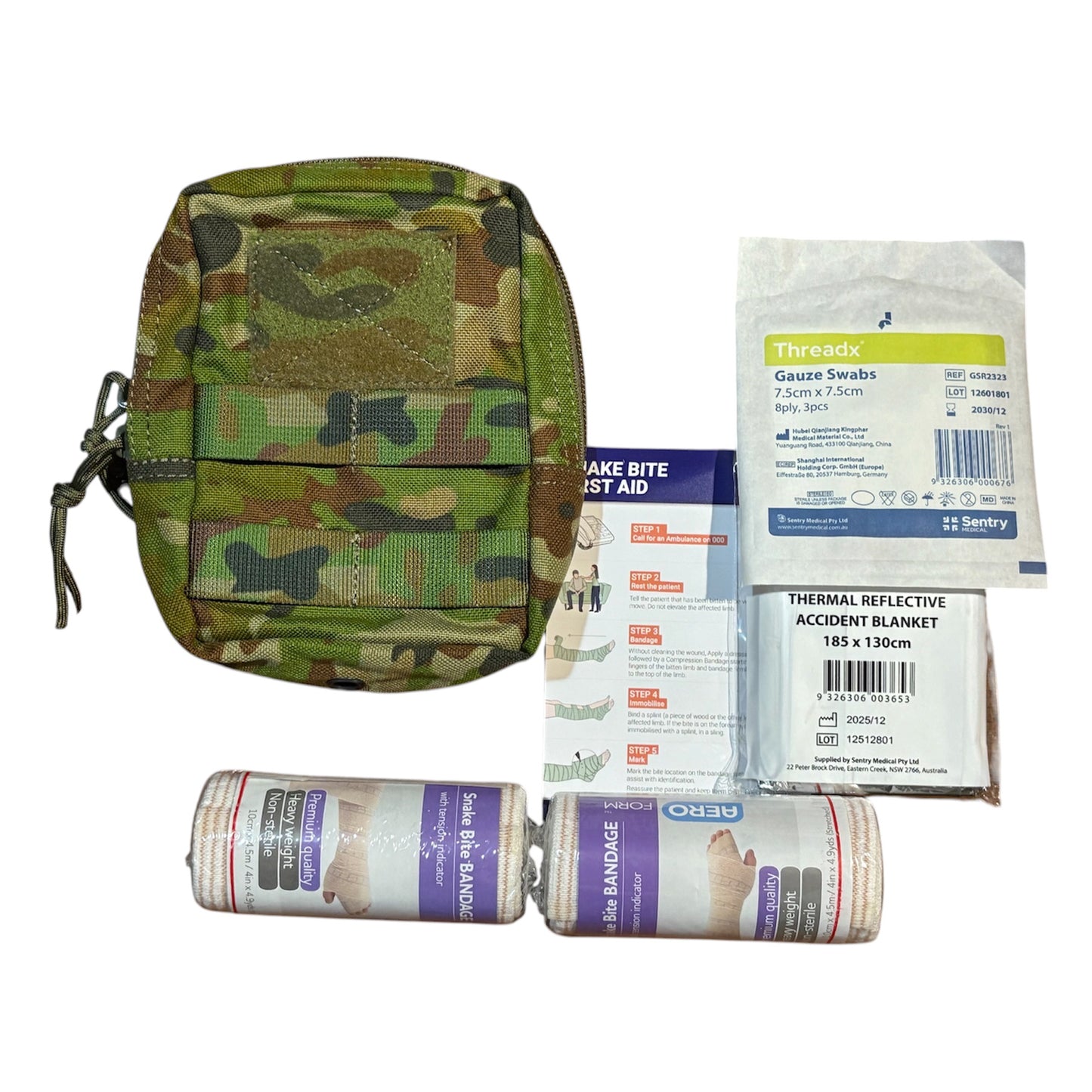 This Premium Snake Bite Kit is a must-have for anyone who values safety and preparedness. It includes all the necessary first aid supplies to effectively aid someone who has been bitten by a snake.www.defenceqstore.com.au