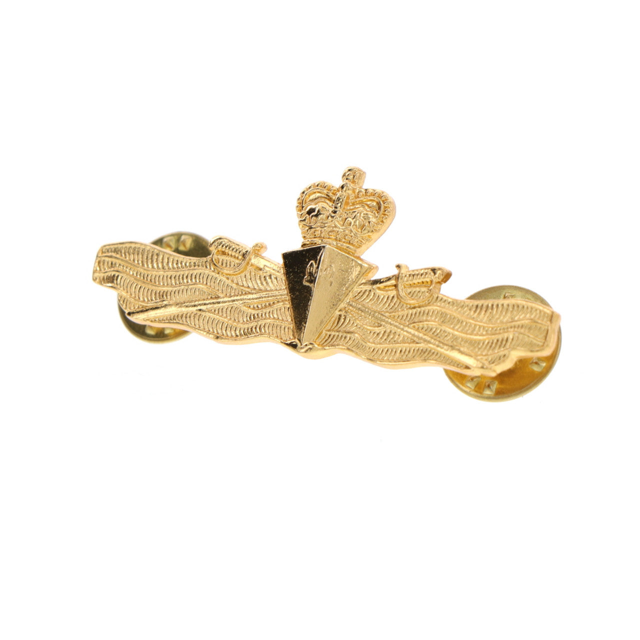 Experience the excellence of the Principal Warfare Officer Gold Badge. This perfectly sized badge is adorned with two butterfly clutch pins, making it ready to wear today. Available now, order yours and proudly display your dedication to the highest standards of warfare. www.defenceqstore.com.au