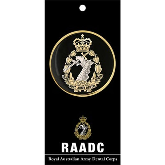 Be mesmerized by the glorious Royal Australian Army Dental Corps (RAADC) medallion. This stunning 48mm full colour enamel medallion never fails to draw attention and admiration wherever displayed or gifted. www.defenceqstore.com.au