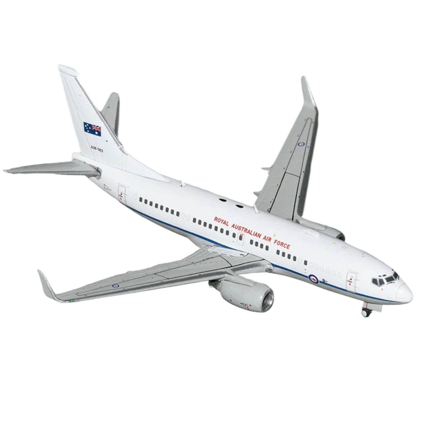 Celebrate a century of Australian aviation excellence with this striking 1/200 scale B737-700S from Gemini Jets, featuring the iconic RAAF '100 Years' livery on aircraft A36-001. www.defenceqstore.com.au