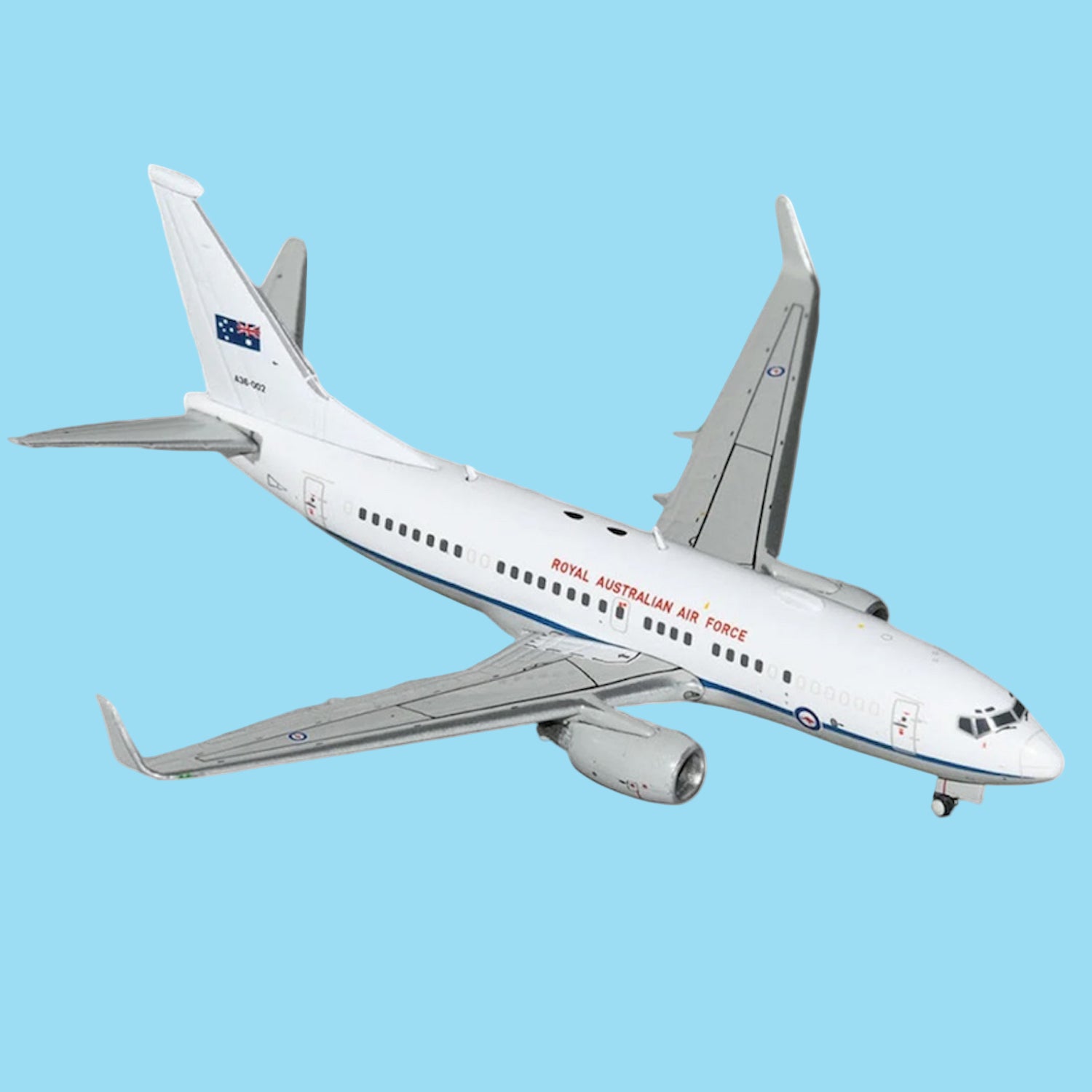 Showcase Australian air force excellence with this impressive 1/200 scale B737-700S from Gemini Jets, featuring the distinguished RAAF livery on aircraft A36-001. www.defenceqstore.com.au